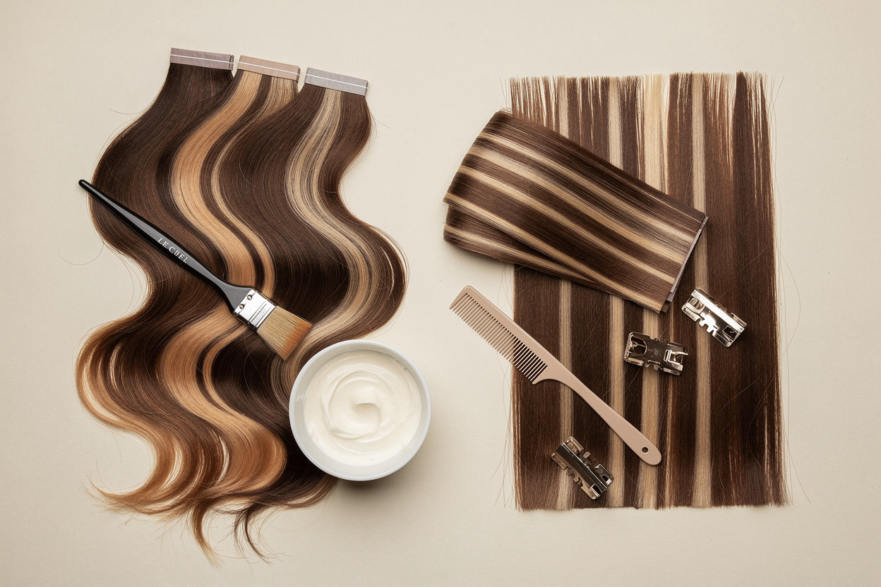 Le Ciel Hair Salon Melbourne colour services - professional balayage and highlights techniques